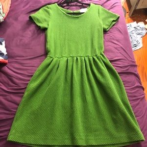 Ganni Green A-Line Dress, Size Large